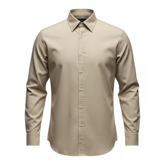 Tommy Hilfiger Other - Tommy Hilfiger Men's Tan Dress Shirt
